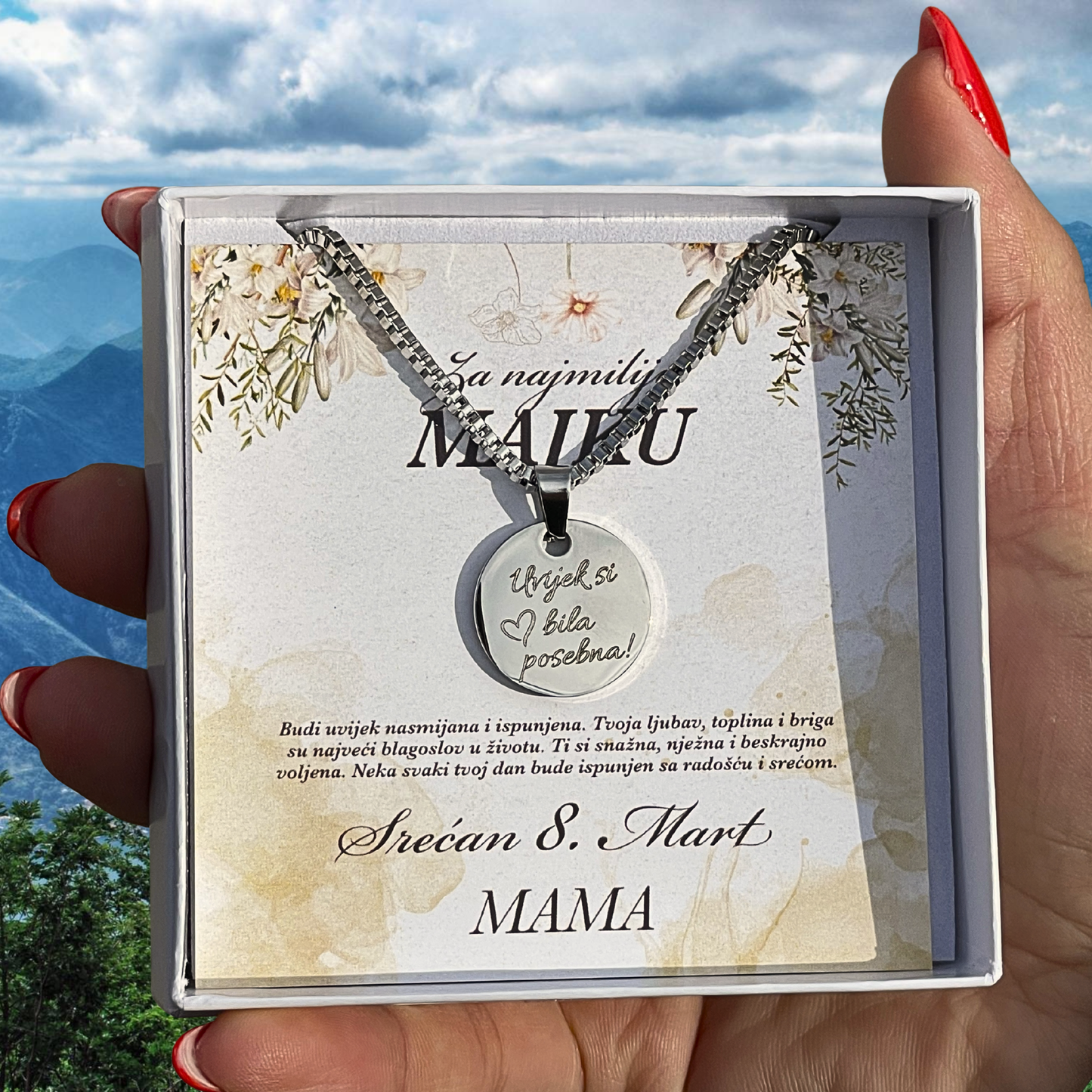 Ogrica sa gravurom za MAMU (Poklon za 8 Mart)